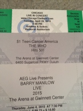 Gretchen's concert tickets
