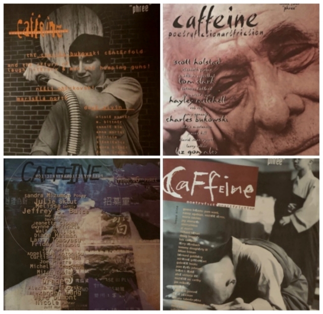 4 issues of Caffeine Magazine, the biggest poetry mag of the '90s (circulation & the hippest & baddest!)